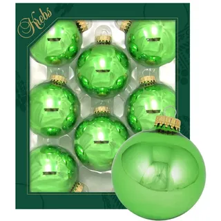 Krebs Glas Lauscha Jadegrün 7cm Glaskugeln uni