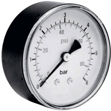 Bild Manometer 306.63.10 Anschluss (Manometer): Rückseite 0 bis 10 bar Außengewinde 1/4\ 1St.