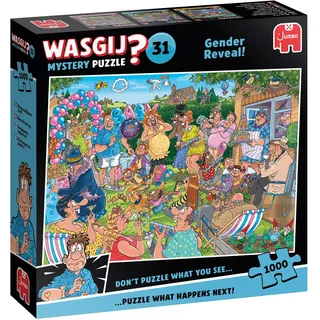 Wasgij Mystery 31, Gender Reveal! – 1000 Teile Puzzle Für Erwachsene | Lustiges, Kniffliges Denkspiel Puzzle Für Geburtstag & Weihnachten – FSC-zertifizierte Materialien 68 x 49 cm – Jumbo