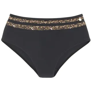LASCANA Highwaist-Bikini-Hose (25048569) schwarz-leo