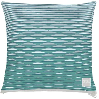 Dekokissen APELT "3909" Gr. 1, blau (petrol), B:39cm H:5cm L:39cm, Obermaterial: 100% Polyacryl. Füllung: 100% Polyester, Dekokissen_Sitzkissen_Kissenhüllen, Dekokissen