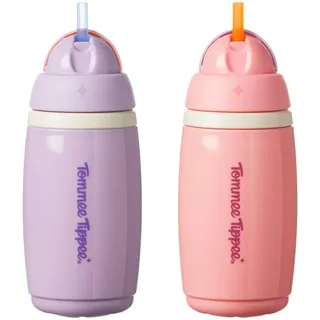 TOMMEE TIPPEE Aktive-Trinkbecher mit Trinkhalm Pink/Lila 2 St.
