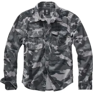 Brandit Vintage, Hemd - Grau Camo - 7XL