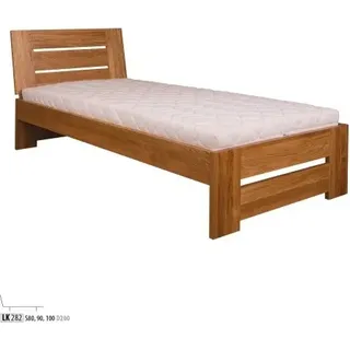 Holzbett Doppelbett 100x200 cm Polsterbett Neu JVmoebel - Braun