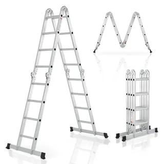 Juskys Aluminium Multifunktionsleiter