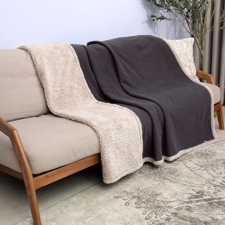 Catalonia Classy Liebesdecke Wasserdicht Decke für Sex, Sex Decke Wasserdicht Kuschelig, Wasserfeste Hundedecke Katzendecke Sofa Schutzdecke, Sofa Bett Decke, L 150x200 Große Decke, Braun/Taupe