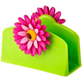 Vigar "Set" - Flower Power "Serviettenhalter" & Papier - Servitten "mit bunten Punkten" ~