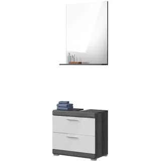 inn.furn Shawn 2-tlg. Weiß, Grau