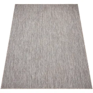 Paco Home Teppich »Napoli 777« rechteckig 4 mm Höhe Flachgewebe, meliert, In- und Outdoor geeignet, Wohnzimmer, blau
