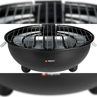 Alpina Elektro-Tischgrill 1250 W schwarz
