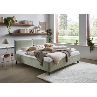 Meise Möbel Piano Polsterbett schwarze Holzfuß