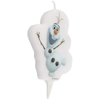 Dekoback Kuchenkerze, Weiß, 7 centimeters