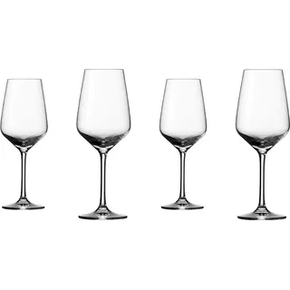 vivo - Villeroy & Boch Group – Voice Basic Glas Weißweinglas Set 4tlg. 79 mm, 125 ml – Kristallglas – Art.-Nr. 1953008120 – EAN 4003686263338 – Vorteilset 2 Stück – inkl. 4 Edelstahl-Trinkhalme - Weiß