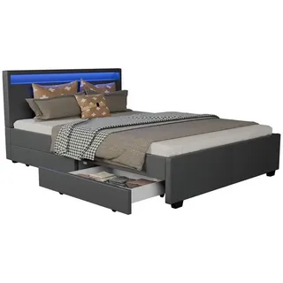 Juskys Lyon 140 x 200 cm dunkelgrau