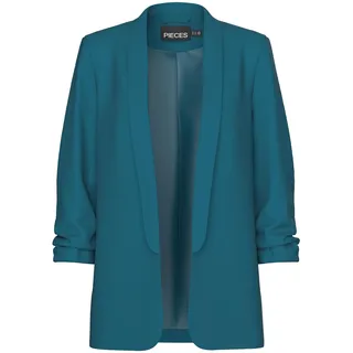 Pieces Damen Pcboss Noos 3/4 Blazer, Deep Lagoon,L