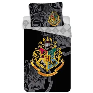 Harry Potter Wende Bettwäsche Hogwarts Kopfkissen Bettdecke 140x200 cm