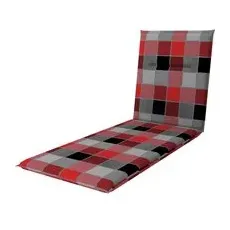 DOPPLER Auflage »Spot«, kariert, BxL: 60 x 195 cm - rot