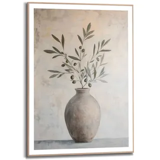 Reinders! Reinders "Oliven auf Vase", grün - MDF - Abstrakt - 50x70 cm, farbe bild(er): grün),