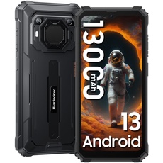 Blackview BV6200(2024) 13000mAh Outdoor Handy Ohne Vertrag, 98db Lautsprecher 6.56" HD+, 64GB/1TB mit 13MP Kamera Outdoor Smartphone, 4G Dual SIM Baustellenhandy Android 13/Face ID/OTG/GPS
