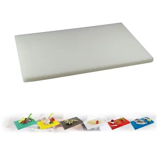 IstaTools Schneidbrett, Gastro Schneidebrett Kunststoff Küchenbrett Schneidebretter, in (XL oder XXL) (Weiß, (XL) 30 x 50 x 2 cm)