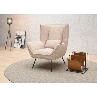 Home affaire Sessel »Kilrea Relaxsessel, Ohrensessel« Extra hohe Rückenlehne, rosa