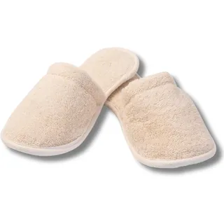 Eco Bath London Unisex Organic CottonNatürliche Frottee-Hausschuhe (Größe M)
