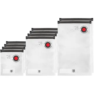 Zwilling Fresh & Save Vakuum Beutelset für Lebensmittel 10-teilig, verschiedene Größen, Wiederverwendbar, Kunststoff