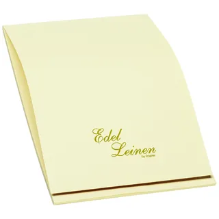 RÖSSLER edler Block A4 | Schreibblock A4 | 40 Blatt DIN A4 Papier | Edel Leinen | Briefpapier | Notizblock | Schreibwaren | 210 x 297 x 6mm| 1 Stück | Farbe: Ivory