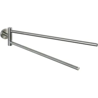 Wenko Handtuchhalter Bosio, Edelstahl, inkl. Schraubmaterial, 5,5x9x43 cm, matt