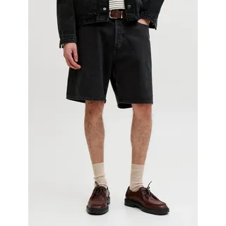 Jeansshorts JACK & JONES "JJITONY JJORIGINAL SHORTS AM 460 SN", Herren, Gr. L, N-Gr, schwarz denim, Denim/Jeans, Obermaterial: 100% Baumwolle, unifarben, relaxed fit kniefrei, Jeans Jeansshorts, Baumwollmischung, relaxed fit