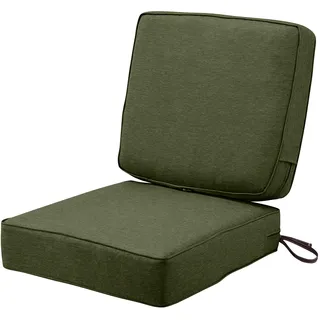 Classic Accessories Montlake Sitzkissen-Set, wasserabweisend, 63 x 63 x 12,7 cm, für Terrasse, Grün