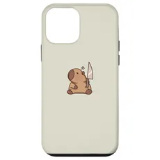 Hülle für iPhone 12 mini Süße Capybara mit Messer