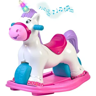 Feber® Schaukeltier »Feber Baby Unicorn 2in1« mit Licht- und Soundeffekt; Made in Europe, bunt