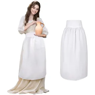 Weiße Taillenschürze Retro Schürze Vintage Halbschürze Dienstmädchenschürze