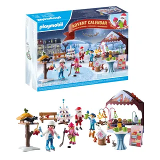 Playmobil Adventskalender für Kinder Ausflug auf den Weihnachtsmarkt 2024 71472