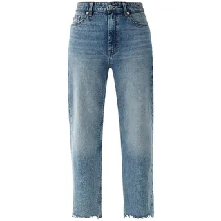 s.Oliver Damen Jeans, Jeans Karolin Cropped Straight Leg, Light Blue Denim, 44W / 34L EU