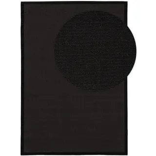 benuta Nest Sisalteppich Sana Schwarz 160x230 cm , Textil , Beton Optik , Rechteckig , 160x230 cm , Gots , für Fußbodenheizung geeignet , Teppiche und Böden, Teppiche
