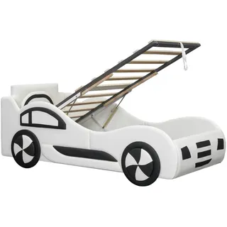 Flieks Flachbett 90x200cm Weiß Autobett Kinderbett Unterbettstauraum , Holz , Babymöbel & Kindermöbel, Kinderzimmer & Jugendzimmer, Kinderbetten, Spielbetten