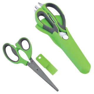 bremermann Kräuterschere 2er-Set, grün, Edelstahl, Kunststoff , Metall , 23 cm , Küchenzubehör, Küchenhelfer, Küchenutensilien