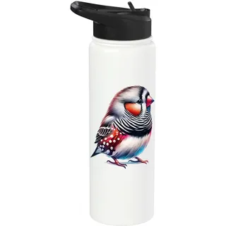 Zebra Finch Zebrafink Stainless Steel Insulated Water Bottle