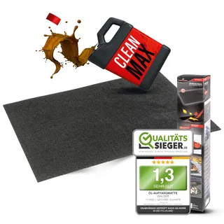 WALSER Premium Öl Auffangmatte 60x90 cm, Qualitätssieger Sehr Gut*, Werkbank Unterlage, Garagenboden Matten 1 Stück, Garagenmatte Auto, Motorrad Matte Garage, Auto Unterleger, Werkstatt Ölmatte