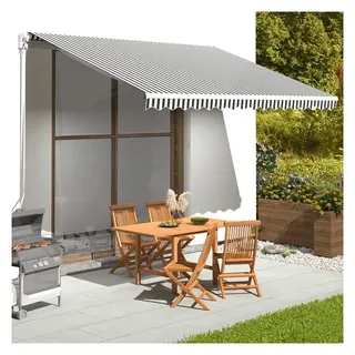 vidaXL Markisenbespannung 4 x 3 m grau
