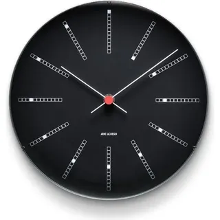 Arne Jacobsen Clocks Bankers Wanduhr 21,00 cm 21 schwarz