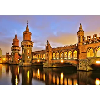 Bluebird Puzzle Puzzlemotiv Oberbaumbrücke Berlin 1000 Teile Karton