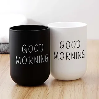 2 Stück Zahnbürstenbecher, Robuste Sturzsichere Zahnputzbecher Kunststoff, Badezimmer Cup, Waschen Zahnputzbecher, Mundwasser Tasse, für Erwachsene, Jugendliche und Kinder