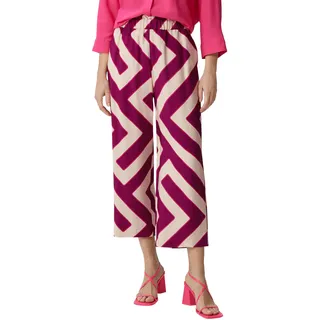 Comma Loose: Hose mit Allover-Print