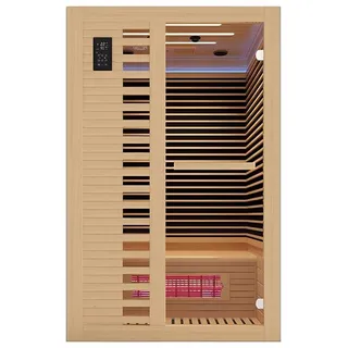 aea Luxus 2-Personen Infrarot-Sauna mit moderner Computersteuerung 120 cm X 200 cm X 100 cm