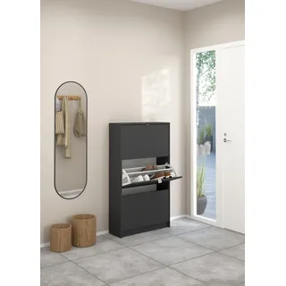 INOSIGN Shoes Schuhkommode 70,3 x 123,6 x 24,05 cm grau matt / grau