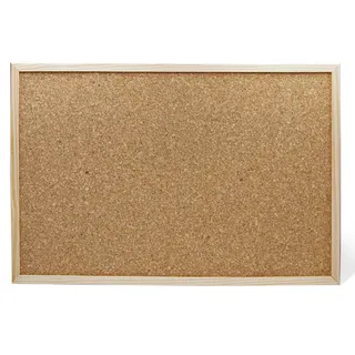 OFITURIA ® Tablero De Corcho Laminado Resistente De Pared Con Marco De Madera (400X300 MM)