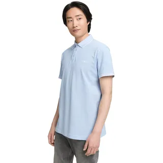 TOM TAILOR Piqué Poloshirt mit Stretch, Grey Mint, M